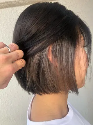 ショート カラー ブリーチカラー🌈 石垣翔太のヘアスタイル