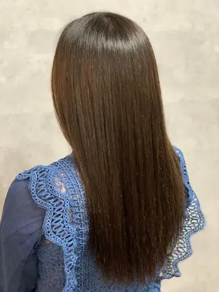 ロング SALOWIN心斎橋Suite店所属・ブリーチ毛にもできる 縮毛矯正|鷹司郎のヘアスタイル