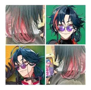 ミディアム カラー GARU-ガル-所属・TSUNO🦖 派手髪/オタク美容師のヘアスタイル