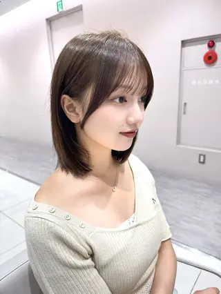 セミロング カラー 韓国ヘア/レイヤー/ 顔まわり/りょーとのヘアスタイル