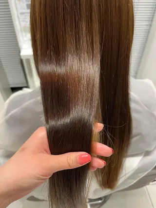 ロング りおな/エクステ /ミルクティーカラーのヘアスタイル