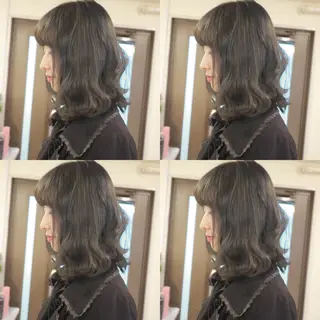 ミディアム カラー JILBLAN京都 ショート/ハイライトのヘアスタイル