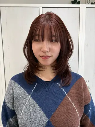 ミディアム hana/海外風ヘア /レイヤーカット🦋のヘアスタイル