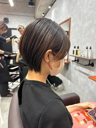 ショート C’LD hair  produce /シールドヘア所属・モテ髪/ボブ/ショー ト/アダチフウトのヘアスタイル