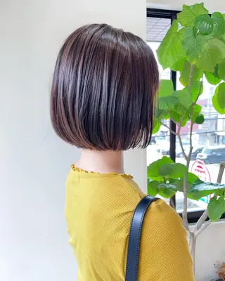 ショート CAFE  and  HAIR  SALON  re:verb所属・今枝莉菜 縮毛矯正/ブリーチのヘアスタイル