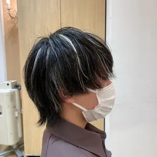 ミディアム カラー メンズ メンズ特化型美容師 栗山勇人のヘアスタイル