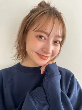 カラー ユズキ/似合わせ カット♡透明感カラーのヘアスタイル