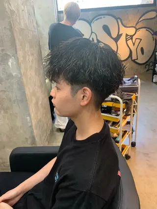 パーマ メンズ ⚡️メンズパーマ特化 mens支持◎/忠地のヘアスタイル