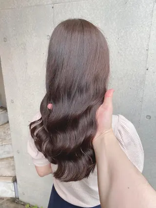 ロング カラー ブリーチなし✨艶髪 カラー𓃲YAGIのヘアスタイル