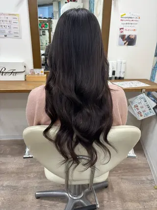 ロング KR2S北野田所属・艶カラー🫧/シール エクステRYOKAのヘアスタイル