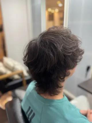 パーマ メンズ 日比 海夏太のヘアスタイル