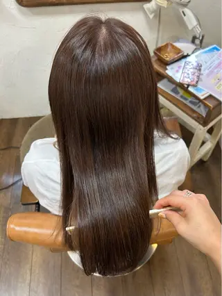 ロング カラー 徳 永のヘアスタイル