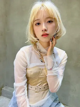 ミディアム カラー ヘアアレンジ 【韓国ヘア】 人気No.1/ユウキのヘアスタイル