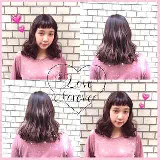 ショート ミディアム セミロング カラー 韓国ヘア得意❤︎森澤 悠佳のヘアスタイル