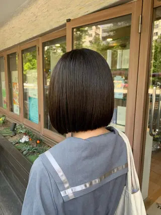 ショート 👑毛流れ、艶髪◉ 縮毛矯正錦糸町ヒガシのヘアスタイル