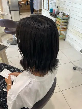 ミディアム 透明感color吉田 沙羅のヘアスタイル