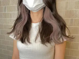 ロング ブリーチ毛矯正.髪質 改善.髪にドラマをのヘアスタイル