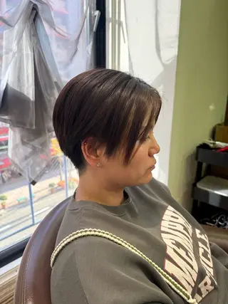 ショート 溝口 槙里也のヘアスタイル