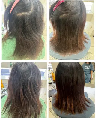 セミロング タカハシ リナのヘアスタイル