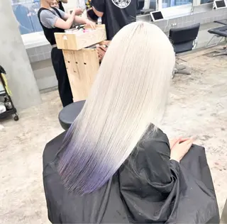 ロング るか/ハイトーン🩵 /ダブルカラー🌟のヘアスタイル