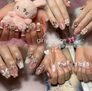 ネイル hair&make EARTH coiffure beaute 龍ケ崎店所属・tomita ayakaのネイルデザイン