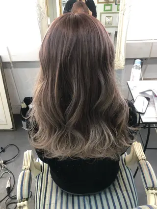 セミロング カラー Mariana雛/ 西大分/ハイライトのヘアスタイル