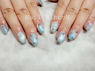 ネイル ネイルリボン 笠井のネイルデザイン