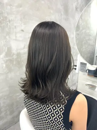 セミロング カラー yuuna ✮ レイヤーカットのヘアスタイル