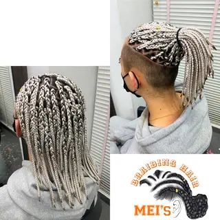 ミディアム ヘアアレンジ Lehua   (レフア)所属・MEI/ブレイズ/ コーンロウ/茅ヶ崎のヘアスタイル