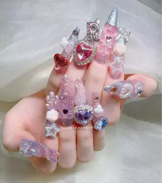 ネイル ラベンダー💖日暮里 ルル💖ネイルのネイルデザイン