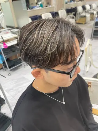 ショート カラー メンズ ❄️メンズカット 落合諒❄️のヘアスタイル