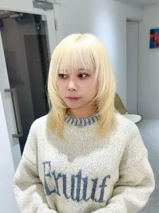 セミロング PELEshibuya所属・カットモデル様無料 💎saaya💎のヘアスタイル