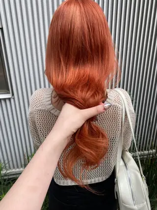 セミロング カラー ヘアアレンジ アンククロス渋谷【ANKH CROSS】所属・韓国ヘア┊︎レイヤー ┊︎haruka🌙のヘアスタイル