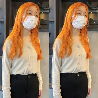 ロング カラー yori SAPPORO所属・yoriダブルカラー 代表すがわらのヘアスタイル