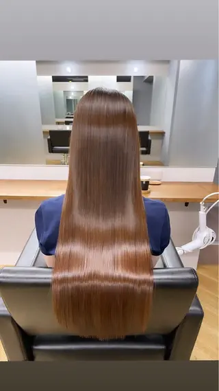 ロング 髪質改善&ハイトーンカラー BALE所属・Hikaru Memelu 中津店のマツエク・マツパデザイン