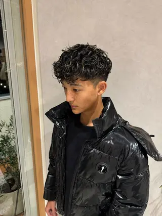 メンズ レイヤー/ボブパーマ /垢抜け/タクミのヘアスタイル