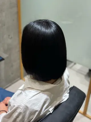 ミディアム 黒島優香🦋 /縮毛矯正/髪質改善のヘアスタイル