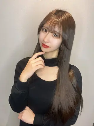 セミロング 髪質改善/shuki 韓国/代表取締役のヘアスタイル