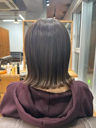 ミディアム カラー Eri 🌿透明感カラーのヘアスタイル