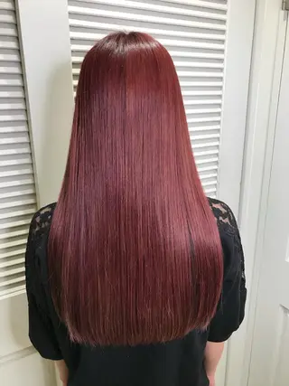 ロング 渋谷ハイトーン/ デザインカラー阿部のヘアスタイル