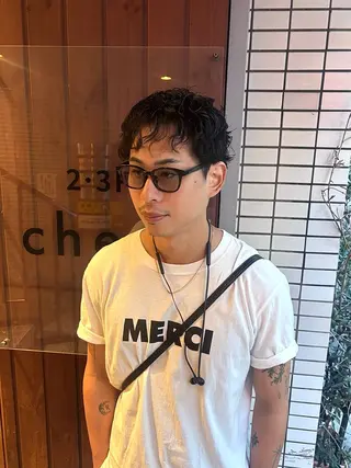 パーマ メンズ ボブ/メンズ/パーマ /Tamakiのヘアスタイル