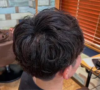 パーマ メンズ 🎀ブリーチなし カラーyui🎀のヘアスタイル