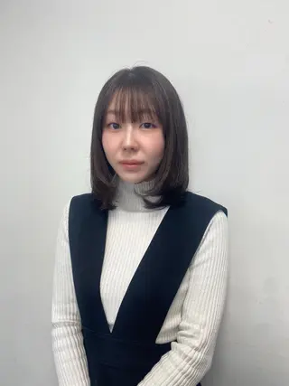 ミディアム MIREI /韓国風 /大阪美容室のヘアスタイル