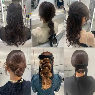 ヘアアレンジ ヘアセット🎀耳つぼ 👂💎MONAMIのヘアスタイル