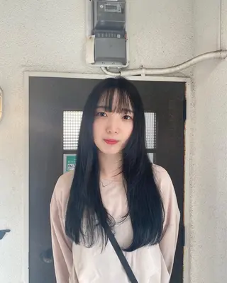 ロング カラー BATON.あずみ /カラー/縮毛矯正のヘアスタイル