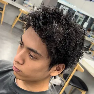 ショート パーマ メンズ 松下 友希 【fifth】のヘアスタイル