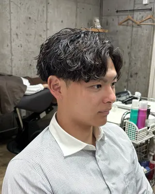 パーマ メンズ homme, famille raugh【オム・ファミーユ・ラグ】所属・【メンズ特化】パーマ /マッシュ/たいちのヘアスタイル