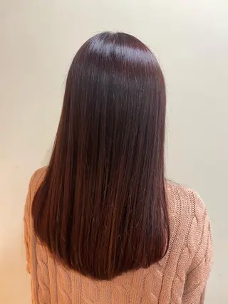 セミロング 水谷 菜央のヘアスタイル