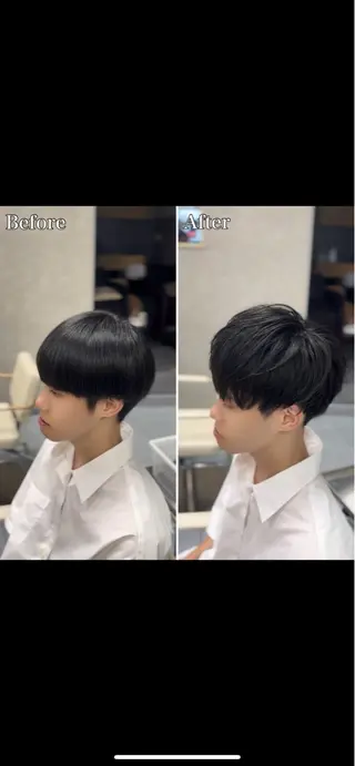 ショート パーマ メンズ 🔮メンズ縮毛矯正 毛流れパーマ💎竹永のヘアスタイル