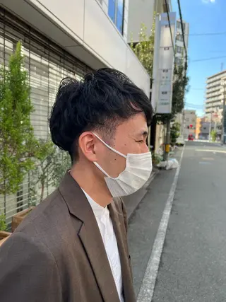 パーマ メンズ 生田 博紀のヘアスタイル